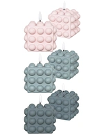 led light led candle night light cement light wax candle