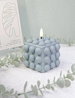 led light led candle night light cement light wax candle