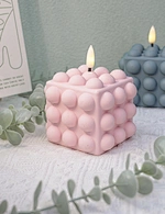 led light led candle night light cement light wax candle