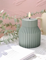 led light led candle night light cement light wax candle