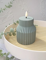 led light led candle night light cement light wax candle