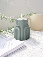 led light led candle night light cement light wax candle