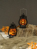 LED Halloween Mini Pumpkin Lantern With Decal