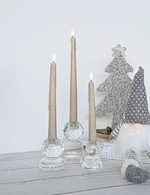LED holiday wax taper candle