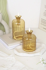 led candle glass light  led light