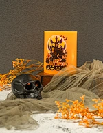 LED wax candle with decal