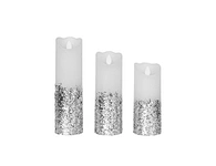 LED holiday swing wax candle