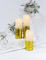 LED holiday swing wax candle