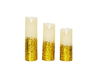 LED holiday swing wax candle