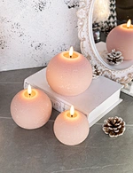 LED holiday 3D flame wax candle