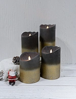 LED holiday swing wax candle