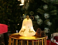 LED christmas glass bell