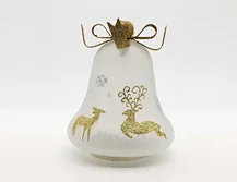 LED christmas glass bell
