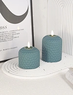 led light led candle night light cement light wax candle