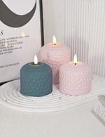 led light led candle night light cement light wax candle