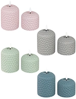led light led candle night light cement light wax candle