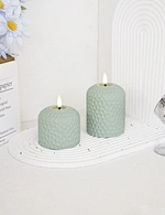 led light led candle night light cement light wax candle