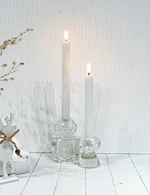 led taper candle white