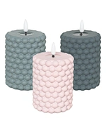 led light led candle night light cement light wax candle