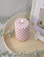 led light led candle night light cement light wax candle