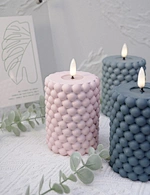 led light led candle night light cement light wax candle