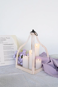 wooden lantern