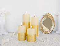 flickering candles