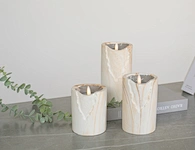 flameless led wax candles