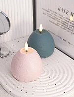 led light led candle night light cement light wax candle