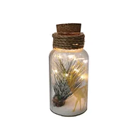 Glass silk printing bottle with string light
