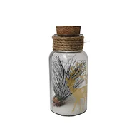 Glass silk printing bottle with string light
