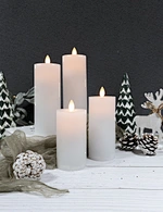 LED holiday swing wax candle
