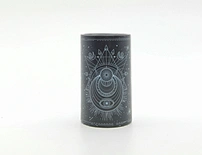 LED wax candle light with decal