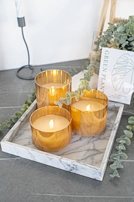 wax candle glass