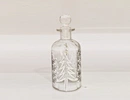 LED glass bottle with xmas tree deco