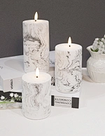 led light led candle night light cement light wax candle