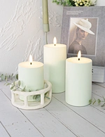 led light led candle night light cement light wax candle