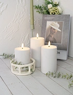 led light led candle night light cement light wax candle