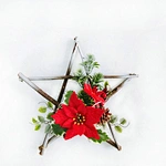 Wooden Star Wreath