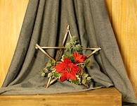 Wooden Star Wreath