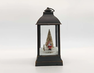 LED xmas snowing lantern