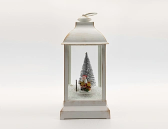 LED xmas snowing lantern