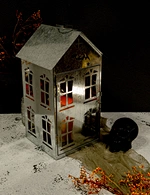 LED Halloween metal lantern
