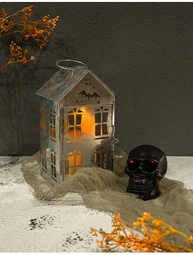 LED Halloween metal lantern