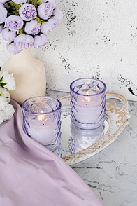 jelly wax candle glass