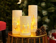 LED glass tube with string light