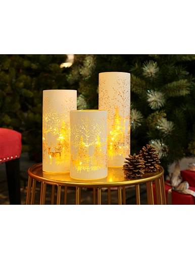 LED glass tube with string light