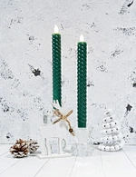 led taper candle white