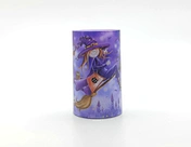 LED wax candle light with decal