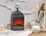 LED flameless fireplace